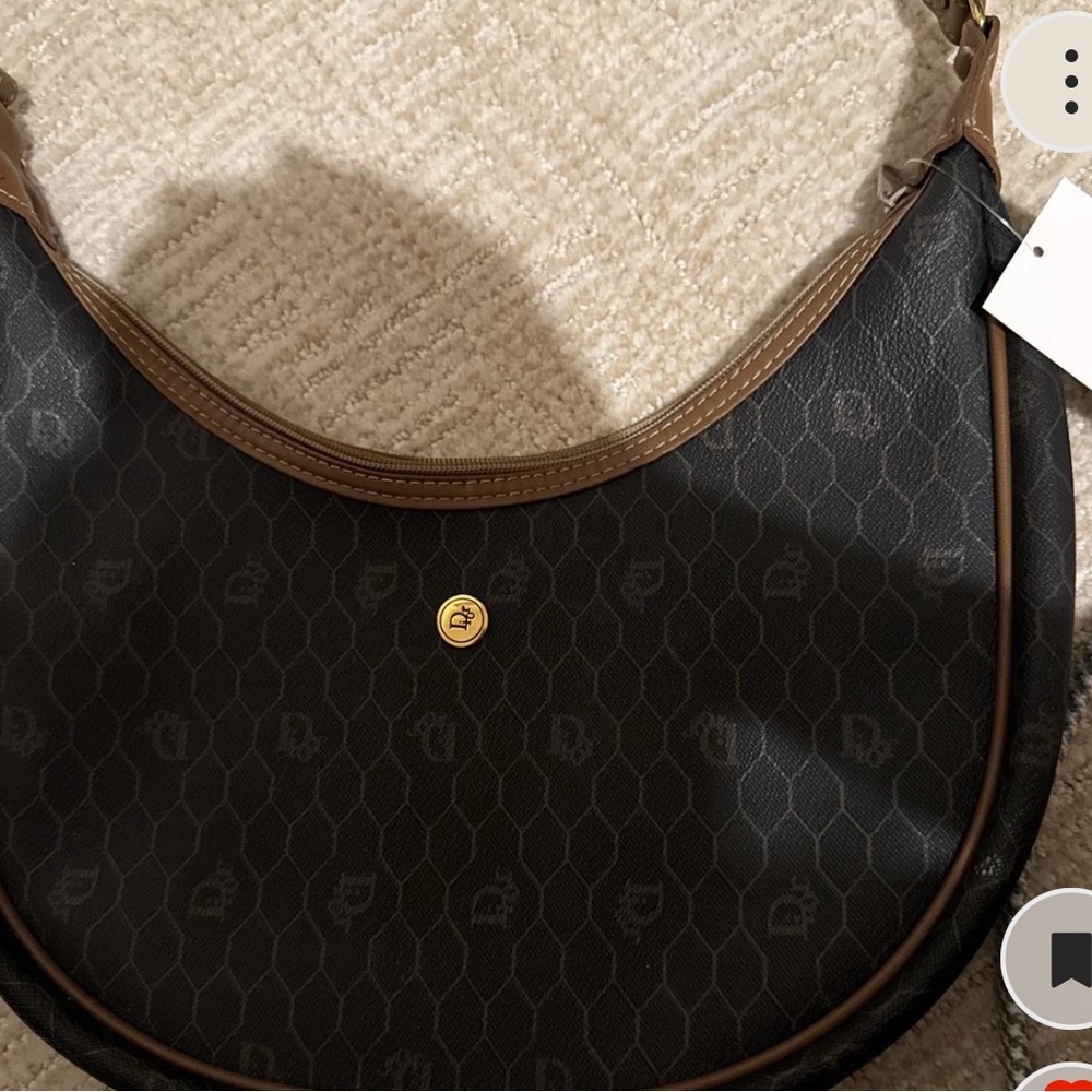 Dior Black and Brown Hobo Bag